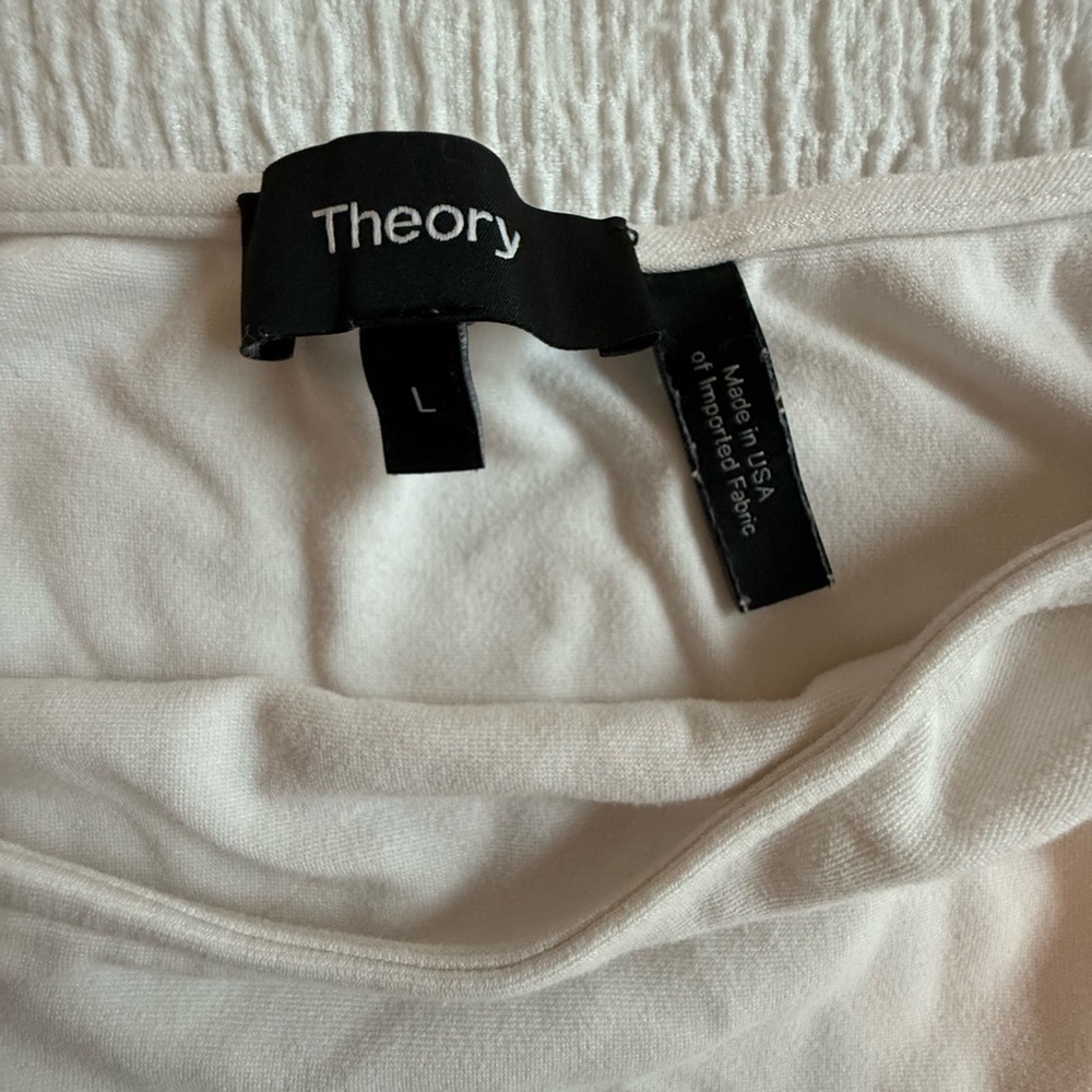 Theory Ivory Knit Top